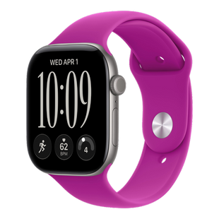 Apple Watch Series 12 GPS 46mm Space Gray Aluminum Case with Magenta Sport Band - M/L aw2026-4 фото