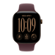 Apple Watch Series 12 GPS 42mm Dark Bronze Aluminum Case with Burgundy Sport Band - M/L aw2026-6 фото 1