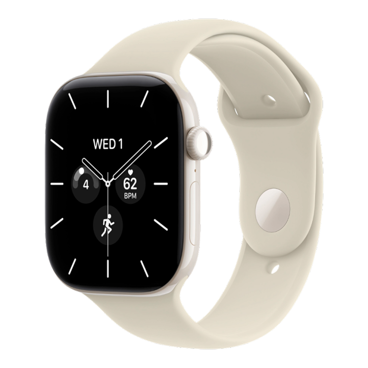 Apple Watch Series 12 GPS 42mm Pearl White Ceramic Case with Sand Sport Band - M/L aw2026-12 фото