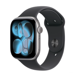 Apple Watch Series 11 GPS 42mm Space Gray Aluminium Case with Black Sport Band - M\L aw-s11-new11 фото