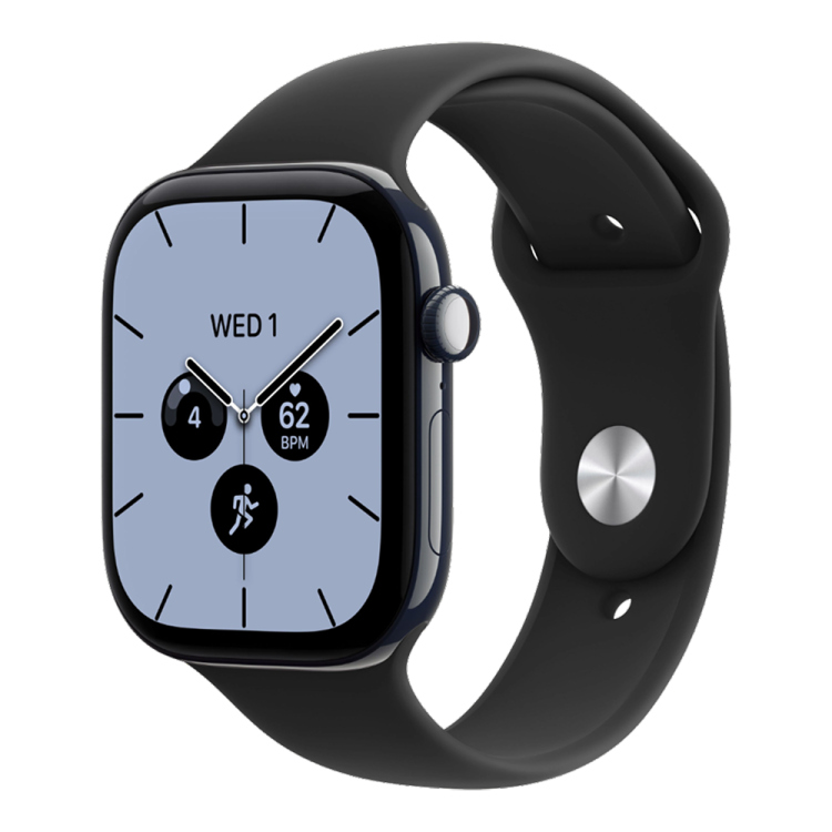 Apple Watch Series 12 GPS 42mm Night Blue Ceramic Case with Black Sport Band - S/M aw26-15 фото