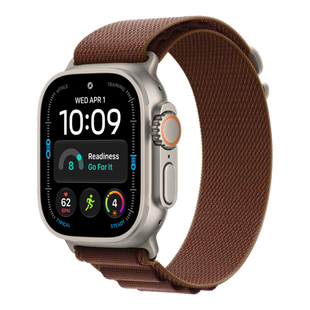 Apple Watch Ultra 4 GPS + LTE, 49mm Natural Titanium Case with Burgundy Alpine Loop - S aw-ultra06 фото